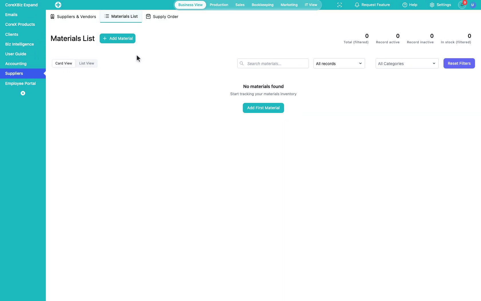 Materials List