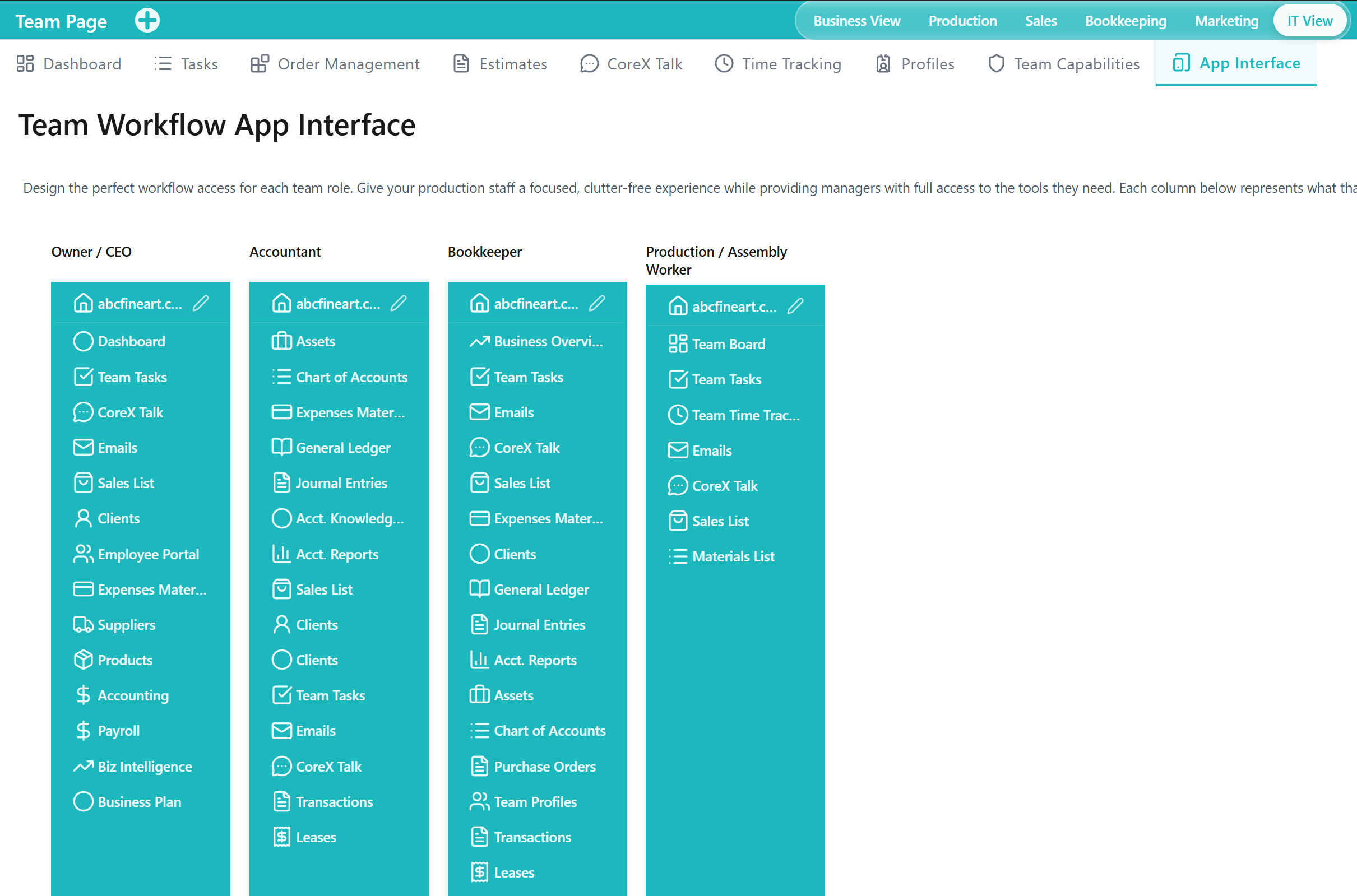 App Interface