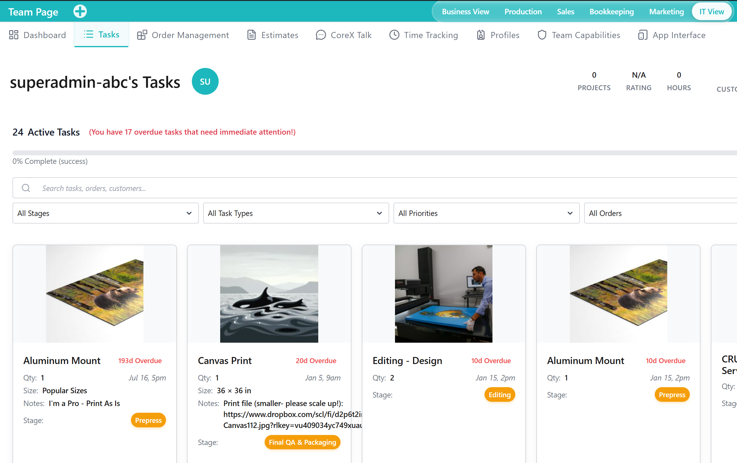 Tasks